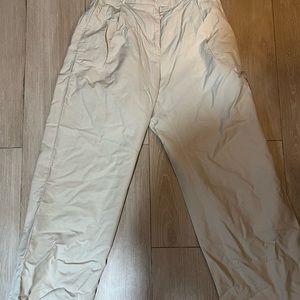 Zara cream size L wide leg pants never worn